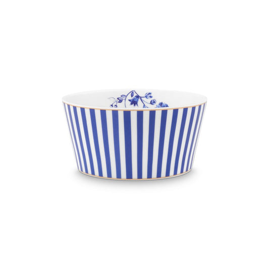 A TABLE Bol Royal rayures 12cm en porcelaine Bleu