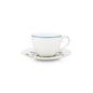 A TABLE Paire Tasse café JOLIE Pois Or en porcelaine 120ML