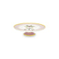 A TABLE Plat gâteau LA MAJORELLE Rose en porcelaine