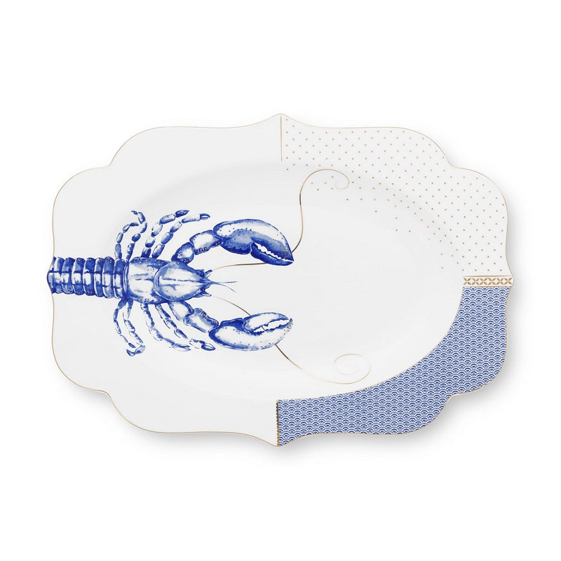 A TABLE Plat oval ROYAL YERSEKE en porcelaine