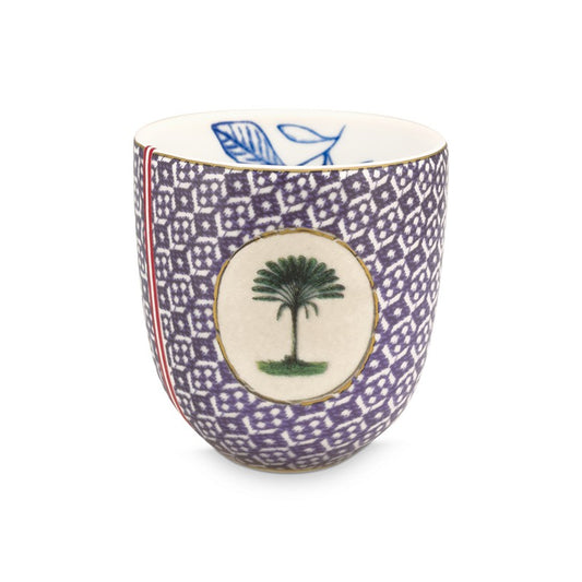 A TABLE Tasse à café sans anse HERITAGE Carreaux Bleus en porcelaine