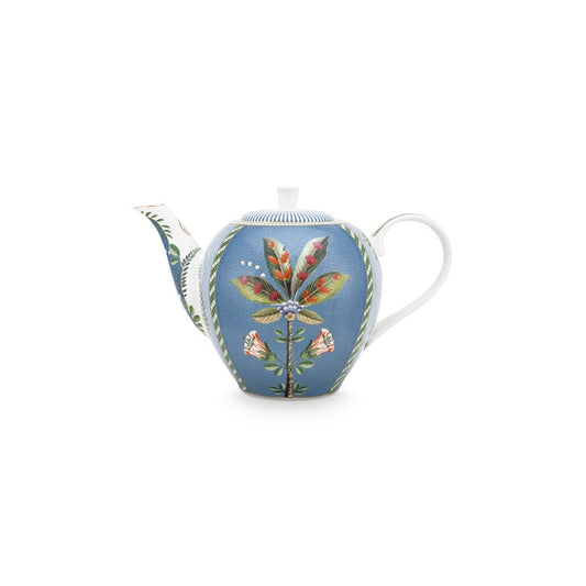 A TABLE Théière LA MAJORELLE Bleu en porcelaine 1.6l
