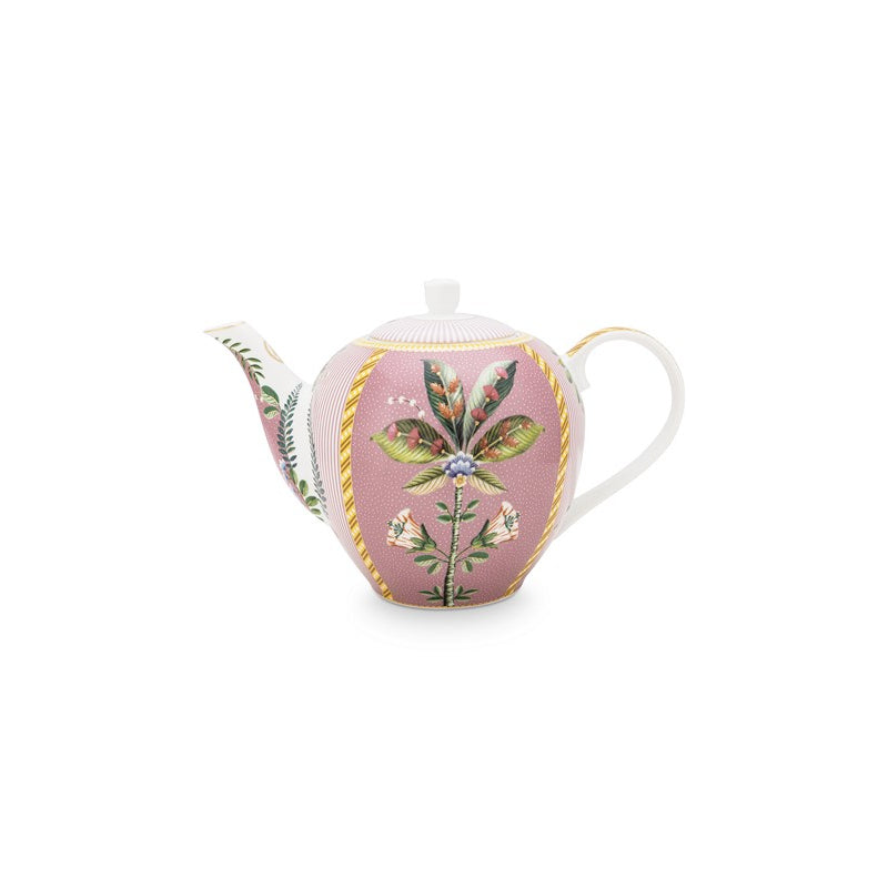A TABLE Théière LA MAJORELLE Rose en porcelaine 1.6l