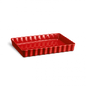 AU FOUR Tourtière rectangulaire Grand Cru Rouge en céramique