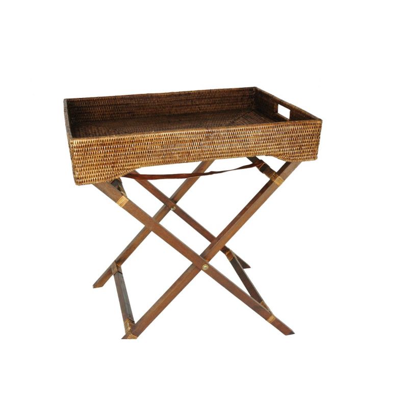 ACCESSOIRE Tray serviteur PAUL en rotin