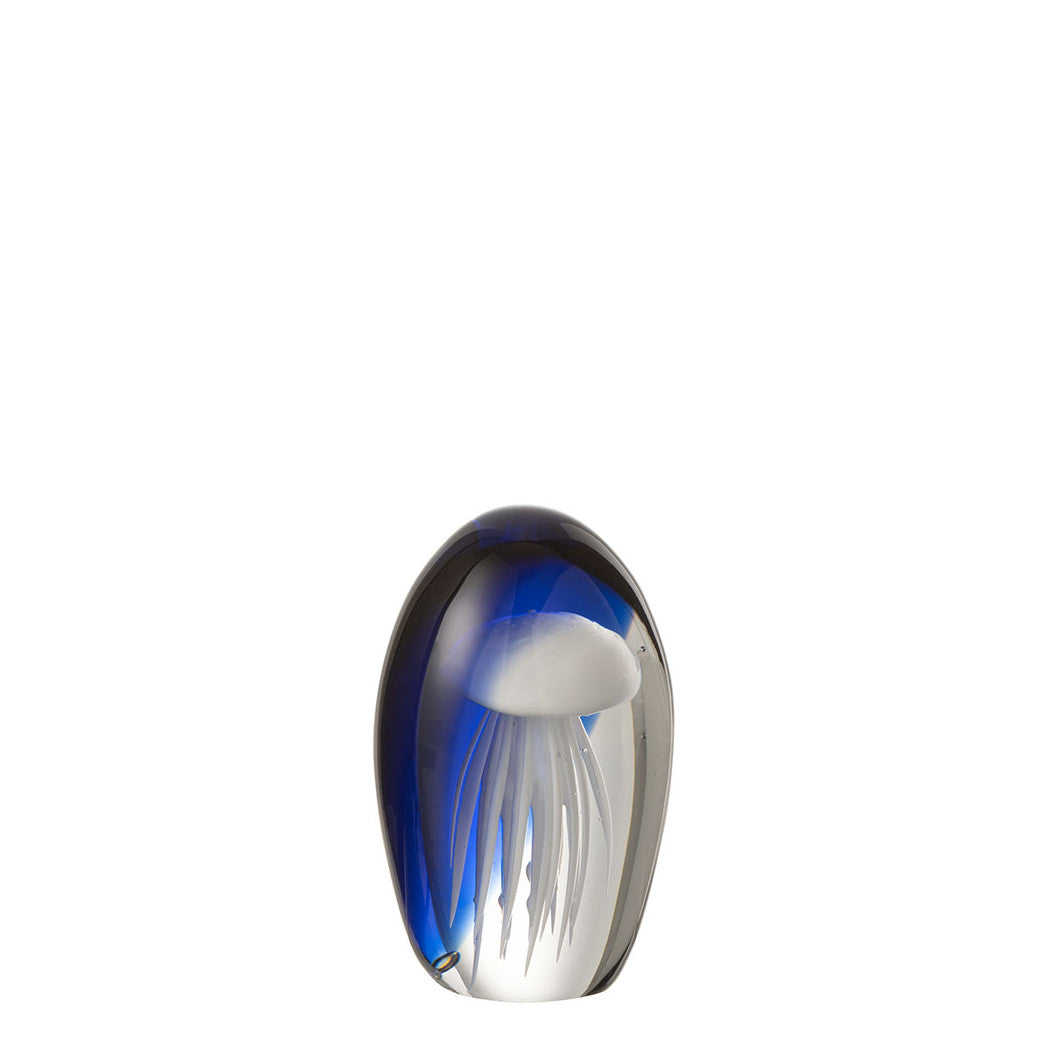 Décoration Presse-papier méduse bleu-blanc