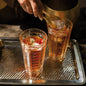 A TABLE Verre set de 4 Long drinks transparents Décors différents SAGA