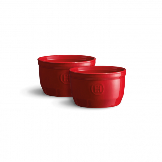 AU FOUR Set de 2 ramequins Grand cru Rouge en céramique