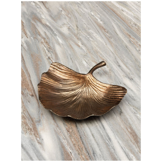 ACCESSOIRE Vide poche fleur de Ginkgo en aluminium