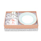 A TABLE Coffret 2 Tasses café Guépard et Perroquet en porcelaine
